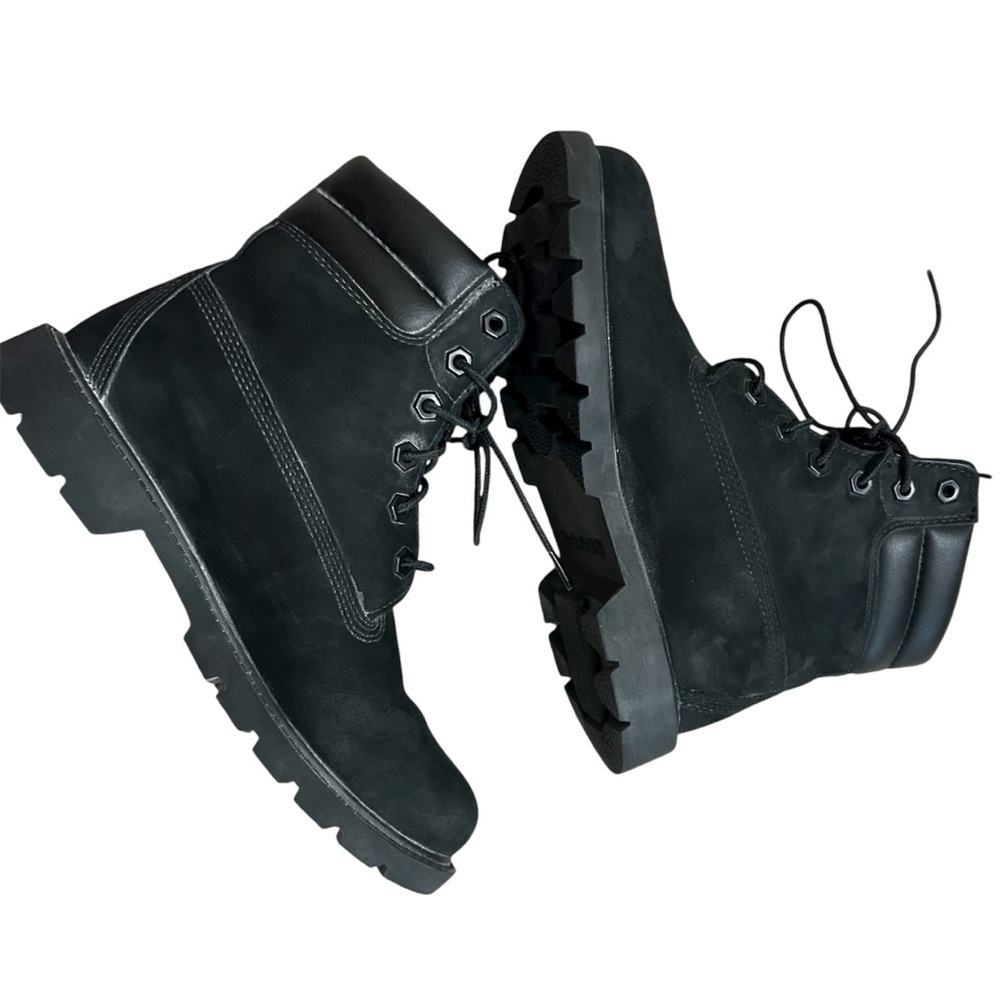 Timberland Linden Woods 6in Lace Up Waterproof Black Boots SIZE 7 - Picture 3 of 10